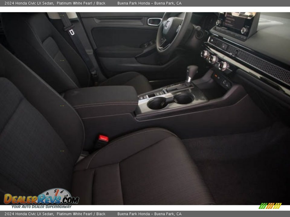 2024 Honda Civic LX Sedan Platinum White Pearl / Black Photo #29
