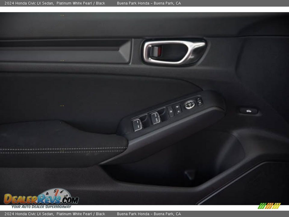 2024 Honda Civic LX Sedan Platinum White Pearl / Black Photo #32