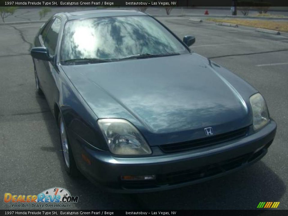 1997 Honda Prelude Type SH Eucalyptus Green Pearl / Beige Photo #22