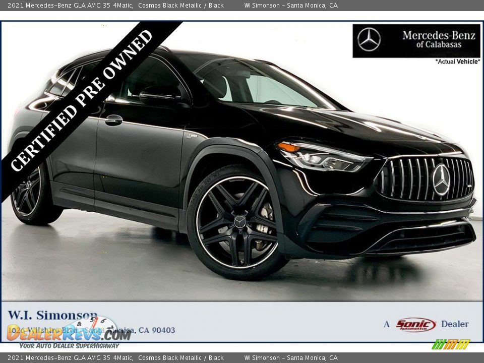 2021 Mercedes-Benz GLA AMG 35 4Matic Cosmos Black Metallic / Black Photo #1