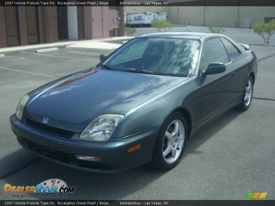 1997 Honda Prelude Type SH Eucalyptus Green Pearl / Beige Photo #23