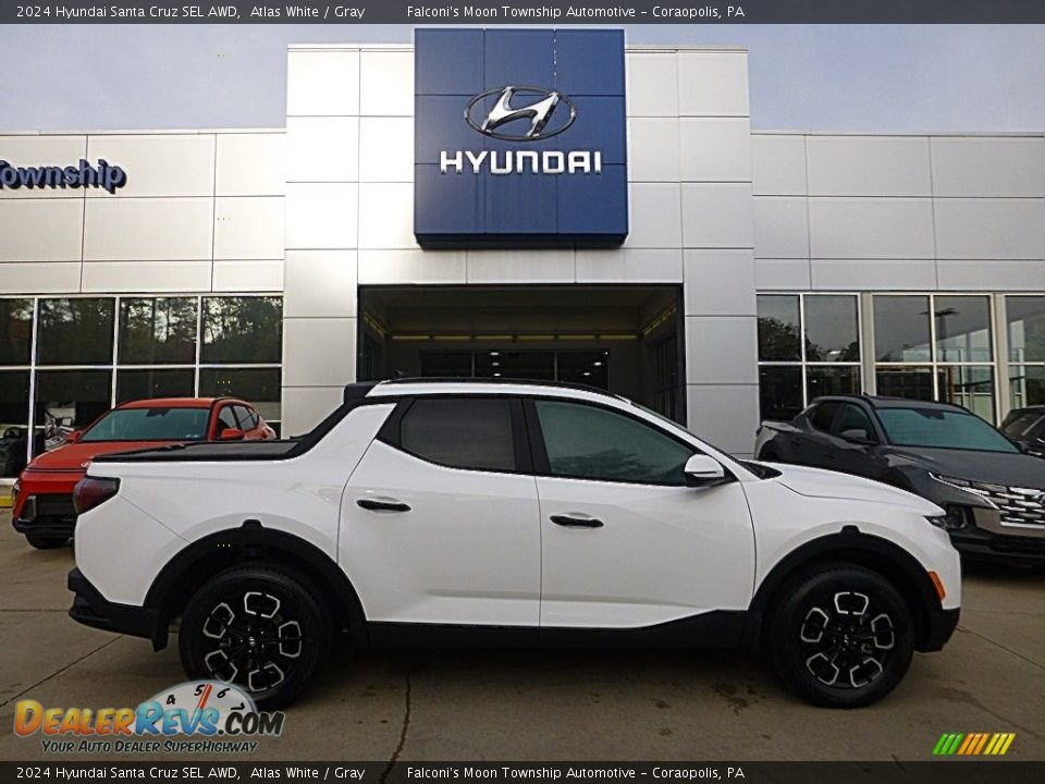 Atlas White 2024 Hyundai Santa Cruz SEL AWD Photo #1