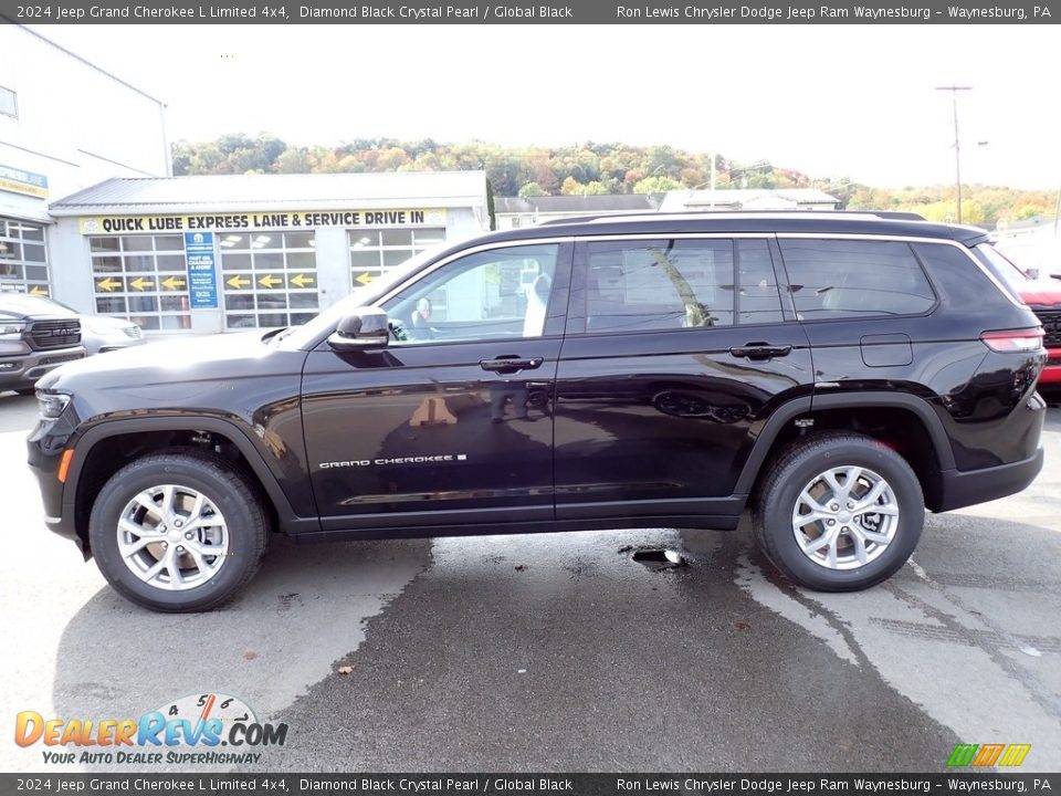 2024 Jeep Grand Cherokee L Limited 4x4 Diamond Black Crystal Pearl / Global Black Photo #2