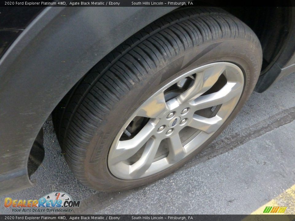 2020 Ford Explorer Platinum 4WD Agate Black Metallic / Ebony Photo #5