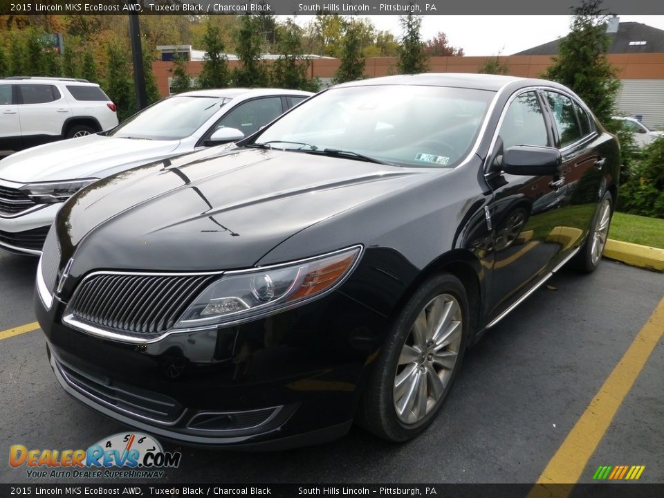 2015 Lincoln MKS EcoBoost AWD Tuxedo Black / Charcoal Black Photo #1