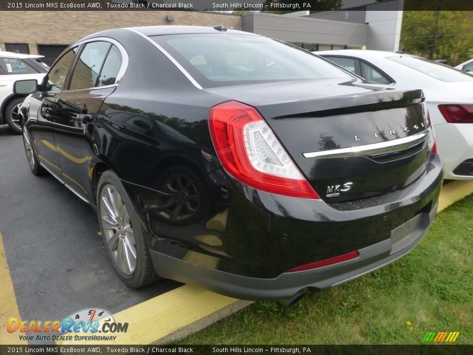 2015 Lincoln MKS EcoBoost AWD Tuxedo Black / Charcoal Black Photo #2