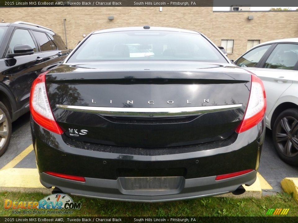 2015 Lincoln MKS EcoBoost AWD Tuxedo Black / Charcoal Black Photo #3