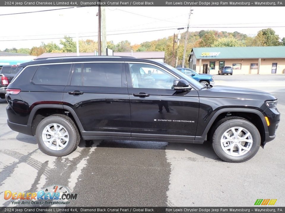 2024 Jeep Grand Cherokee L Limited 4x4 Diamond Black Crystal Pearl / Global Black Photo #7