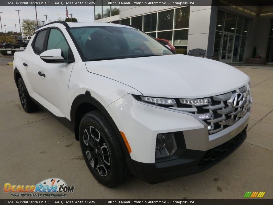 2024 Hyundai Santa Cruz SEL AWD Atlas White / Gray Photo #9