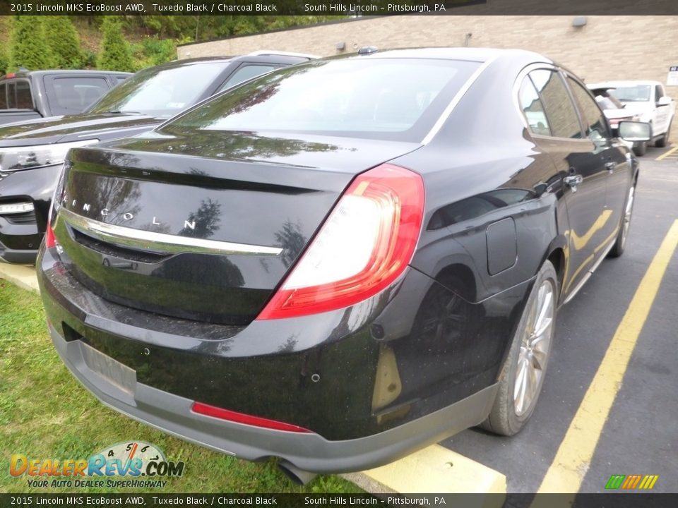 2015 Lincoln MKS EcoBoost AWD Tuxedo Black / Charcoal Black Photo #4