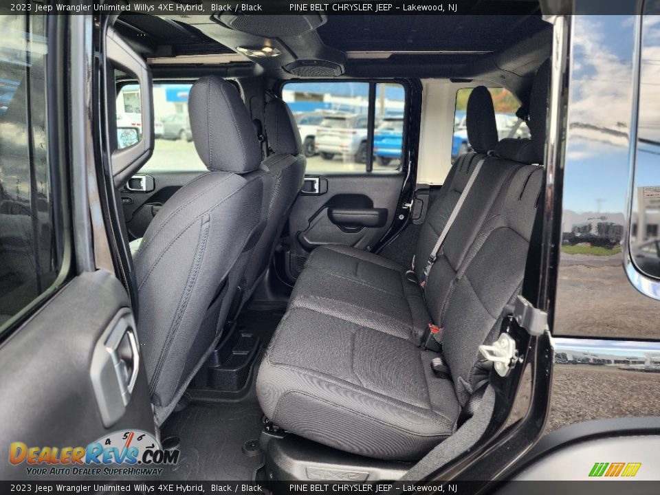 Rear Seat of 2023 Jeep Wrangler Unlimited Willys 4XE Hybrid Photo #7