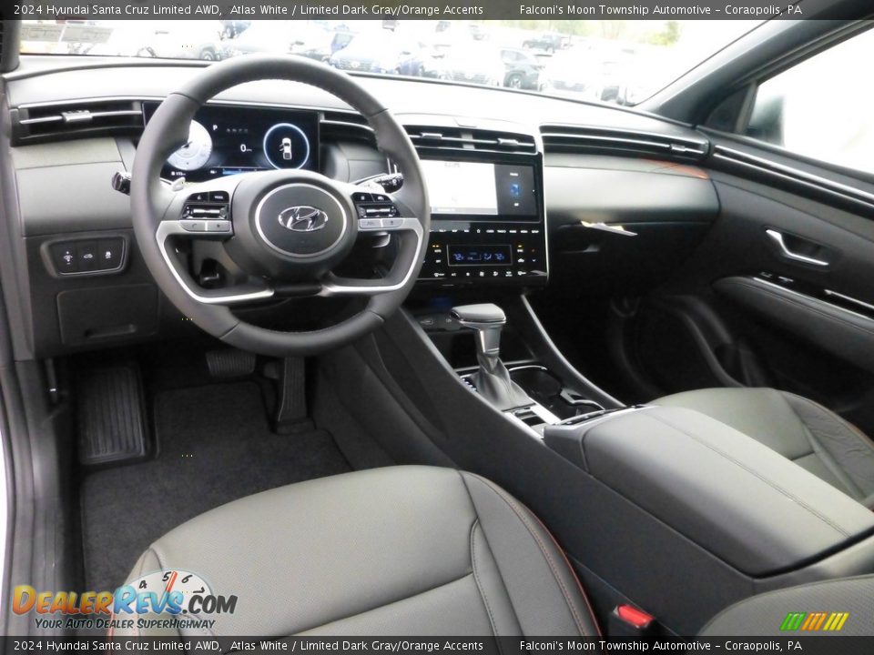 Limited Dark Gray/Orange Accents Interior - 2024 Hyundai Santa Cruz Limited AWD Photo #13