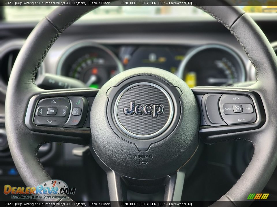 2023 Jeep Wrangler Unlimited Willys 4XE Hybrid Steering Wheel Photo #10