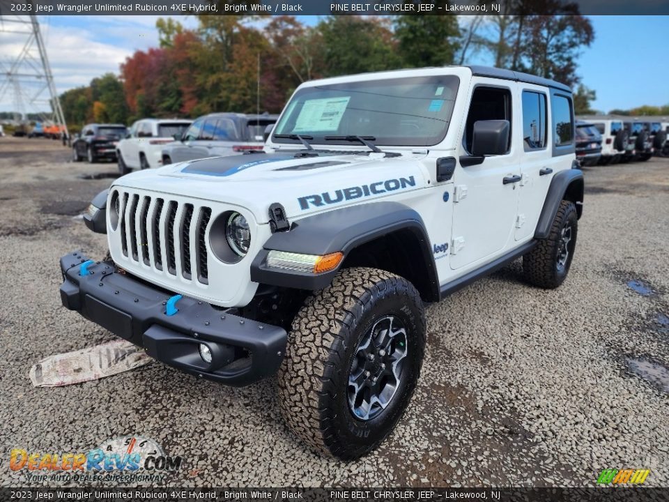 Bright White 2023 Jeep Wrangler Unlimited Rubicon 4XE Hybrid Photo #1