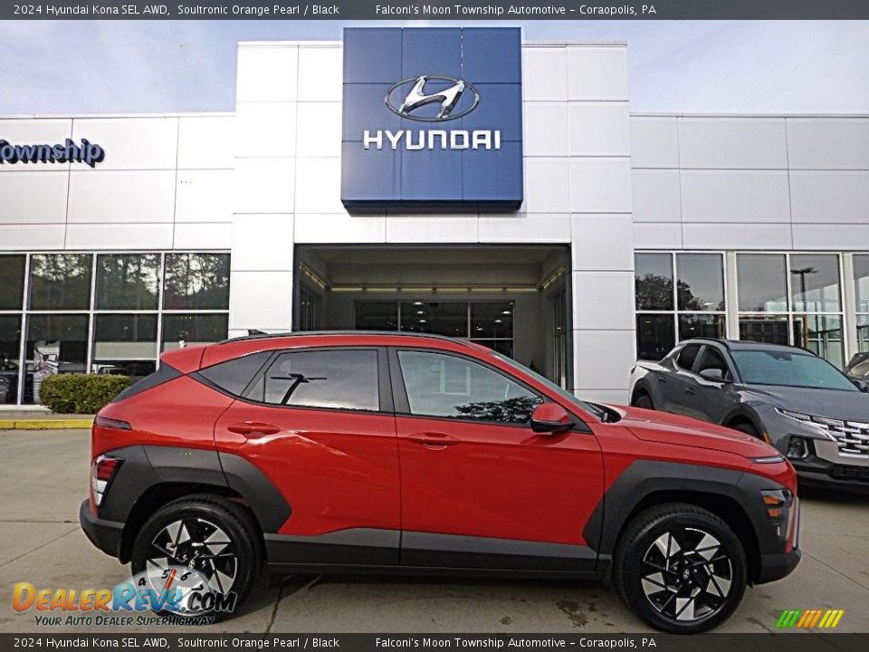 Soultronic Orange Pearl 2024 Hyundai Kona SEL AWD Photo #1