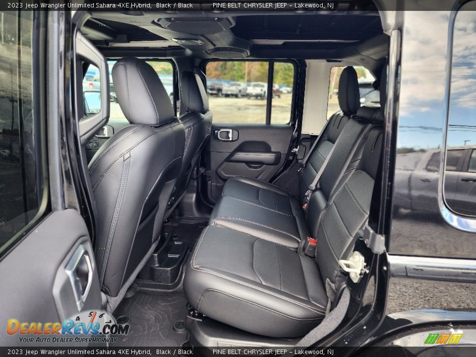 Rear Seat of 2023 Jeep Wrangler Unlimited Sahara 4XE Hybrid Photo #7