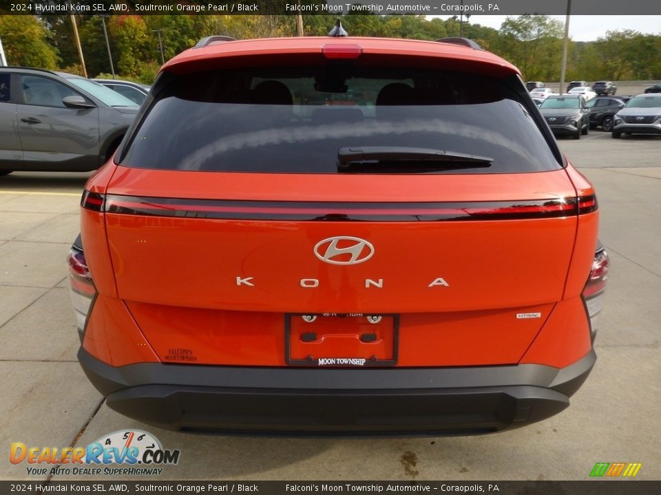 Soultronic Orange Pearl 2024 Hyundai Kona SEL AWD Photo #3