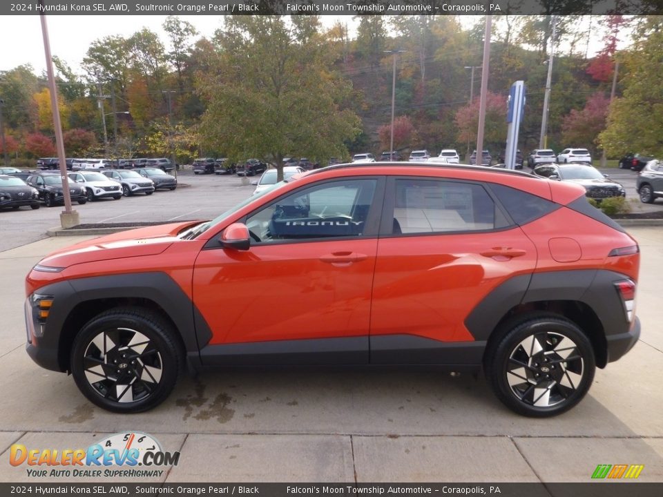 Soultronic Orange Pearl 2024 Hyundai Kona SEL AWD Photo #6