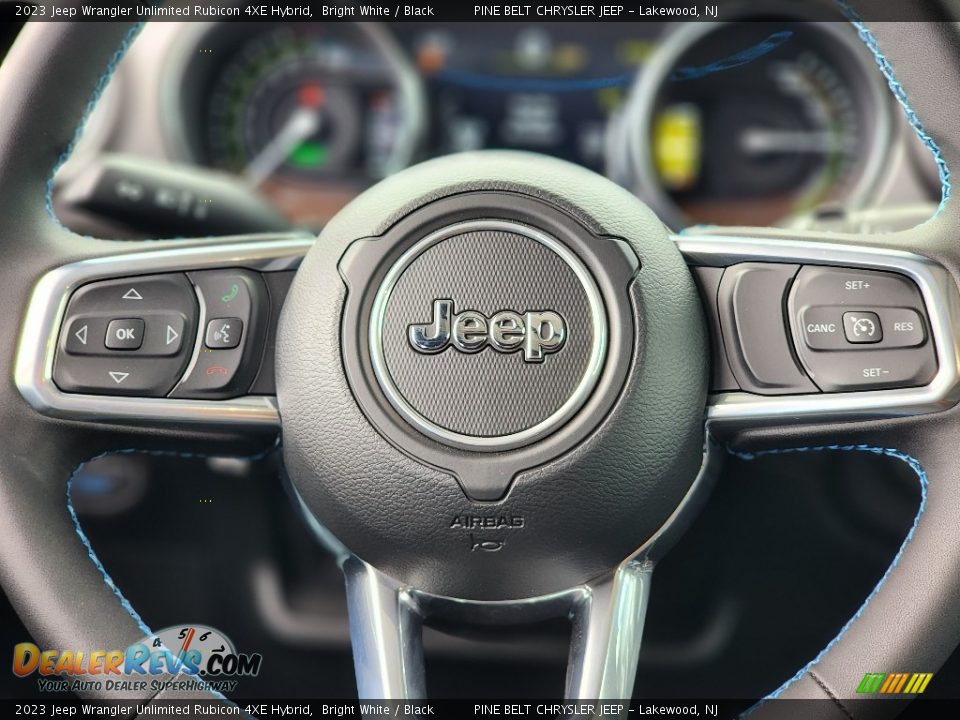 2023 Jeep Wrangler Unlimited Rubicon 4XE Hybrid Steering Wheel Photo #10