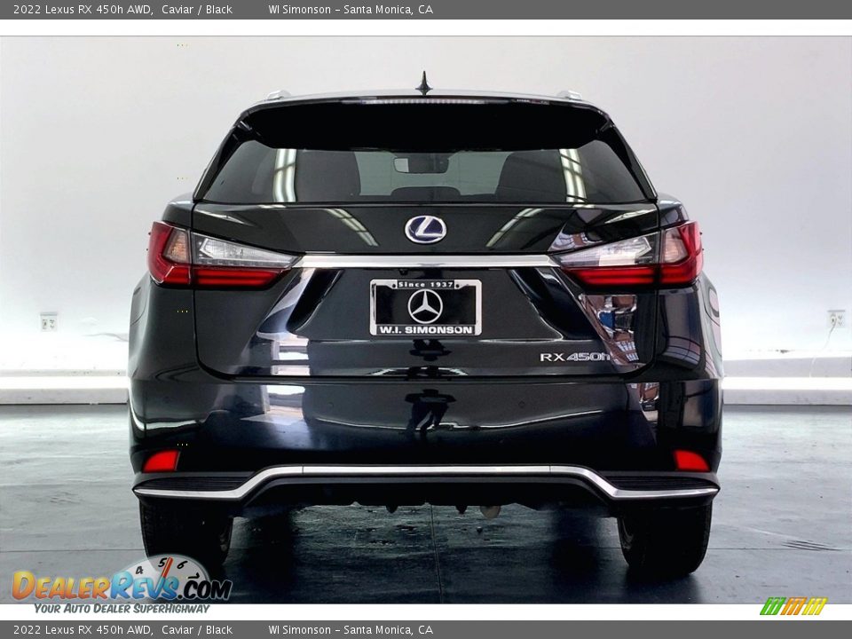 2022 Lexus RX 450h AWD Caviar / Black Photo #3