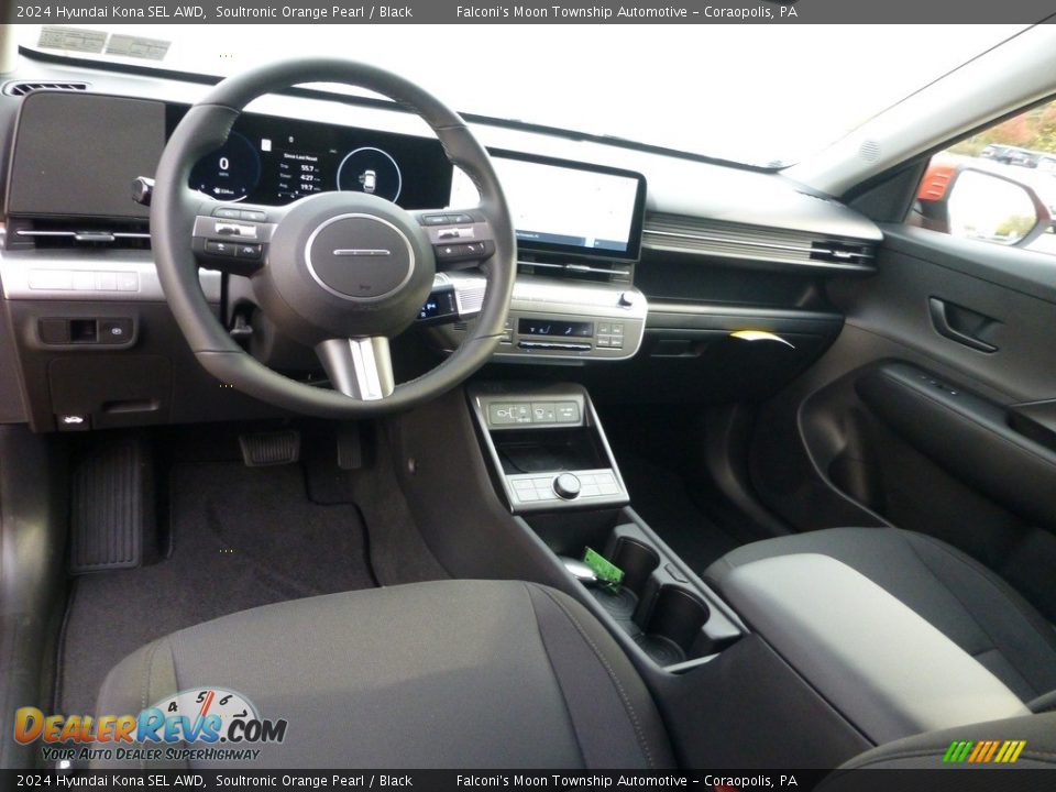 Black Interior - 2024 Hyundai Kona SEL AWD Photo #13