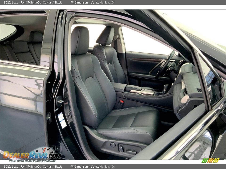 Black Interior - 2022 Lexus RX 450h AWD Photo #6