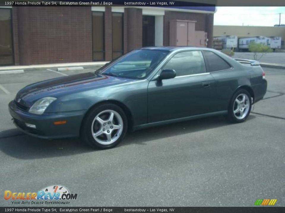 1997 Honda Prelude Type SH Eucalyptus Green Pearl / Beige Photo #25