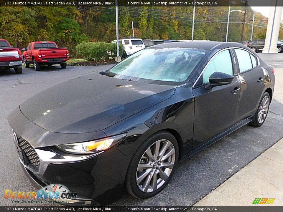 2020 Mazda MAZDA3 Select Sedan AWD Jet Black Mica / Black Photo #7