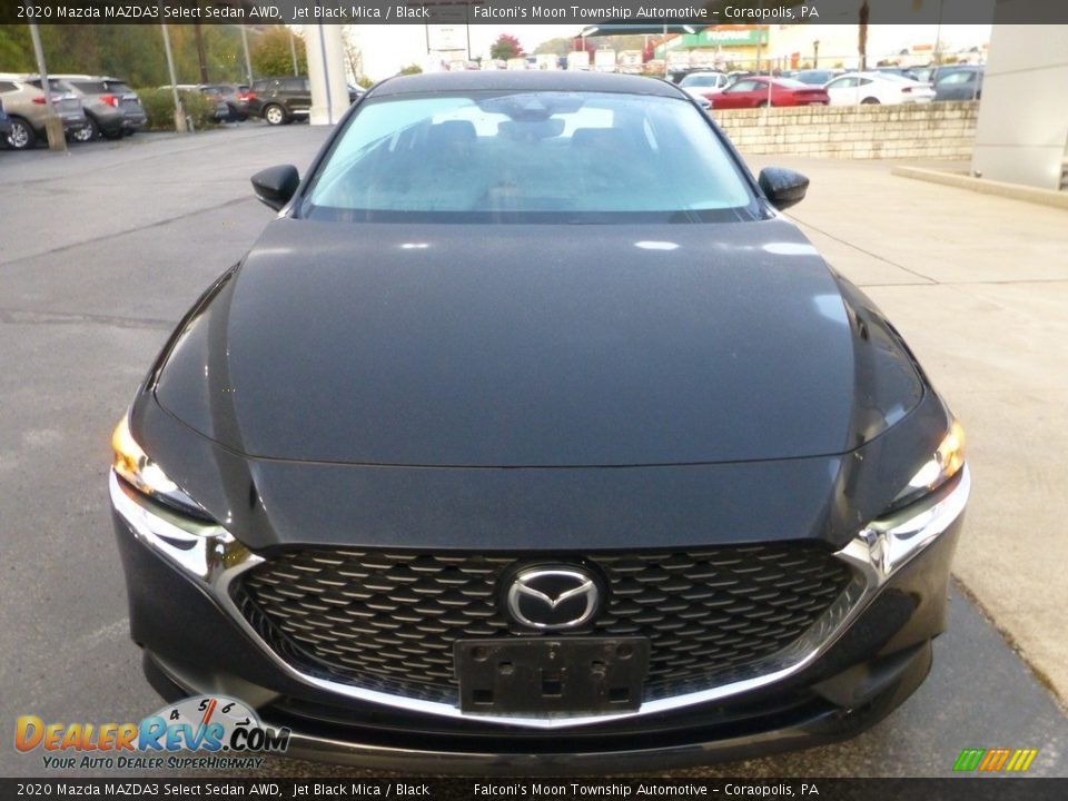 2020 Mazda MAZDA3 Select Sedan AWD Jet Black Mica / Black Photo #8