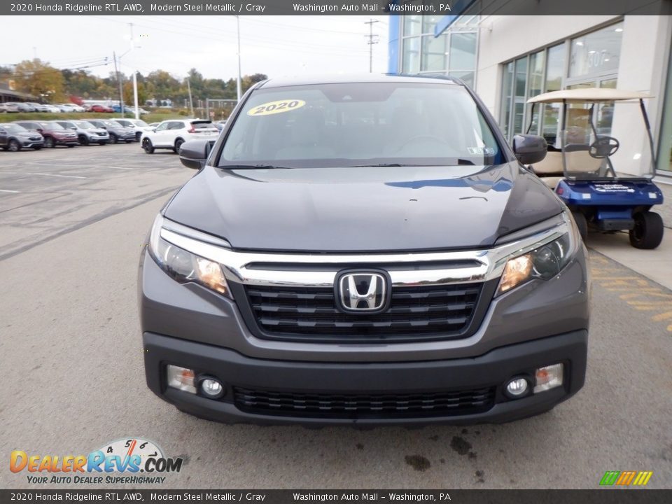 2020 Honda Ridgeline RTL AWD Modern Steel Metallic / Gray Photo #4