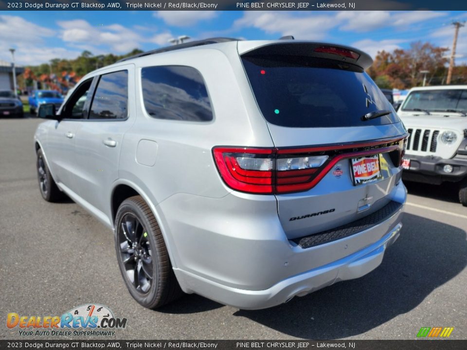 2023 Dodge Durango GT Blacktop AWD Triple Nickel / Red/Black/Ebony Photo #3