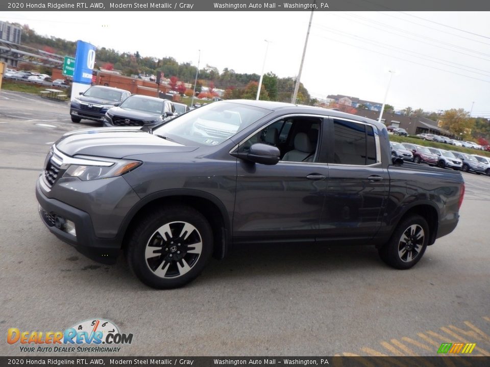 2020 Honda Ridgeline RTL AWD Modern Steel Metallic / Gray Photo #6