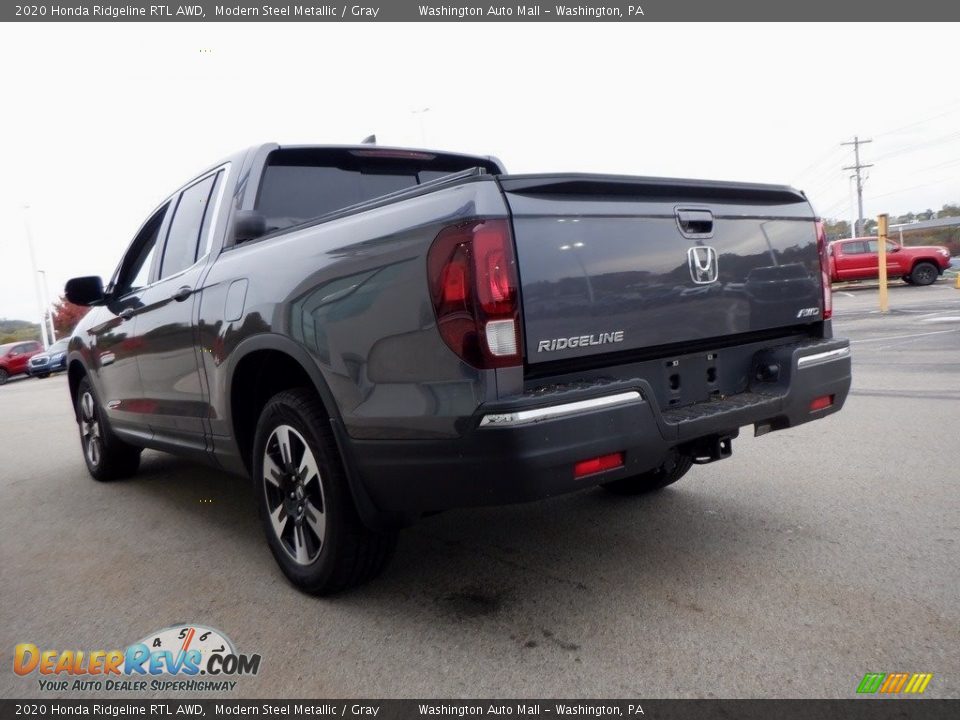 2020 Honda Ridgeline RTL AWD Modern Steel Metallic / Gray Photo #7