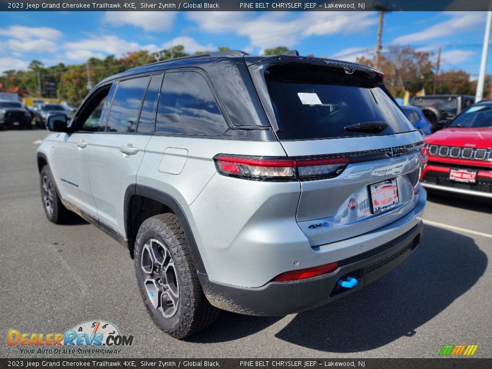 2023 Jeep Grand Cherokee Trailhawk 4XE Silver Zynith / Global Black Photo #4