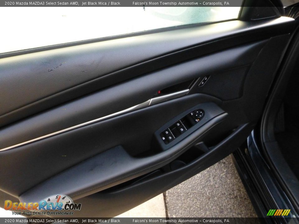 2020 Mazda MAZDA3 Select Sedan AWD Jet Black Mica / Black Photo #22