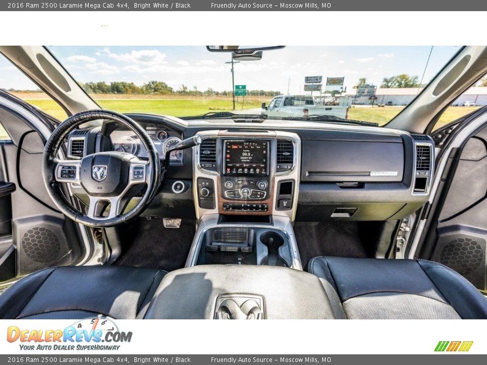 Black Interior - 2016 Ram 2500 Laramie Mega Cab 4x4 Photo #28