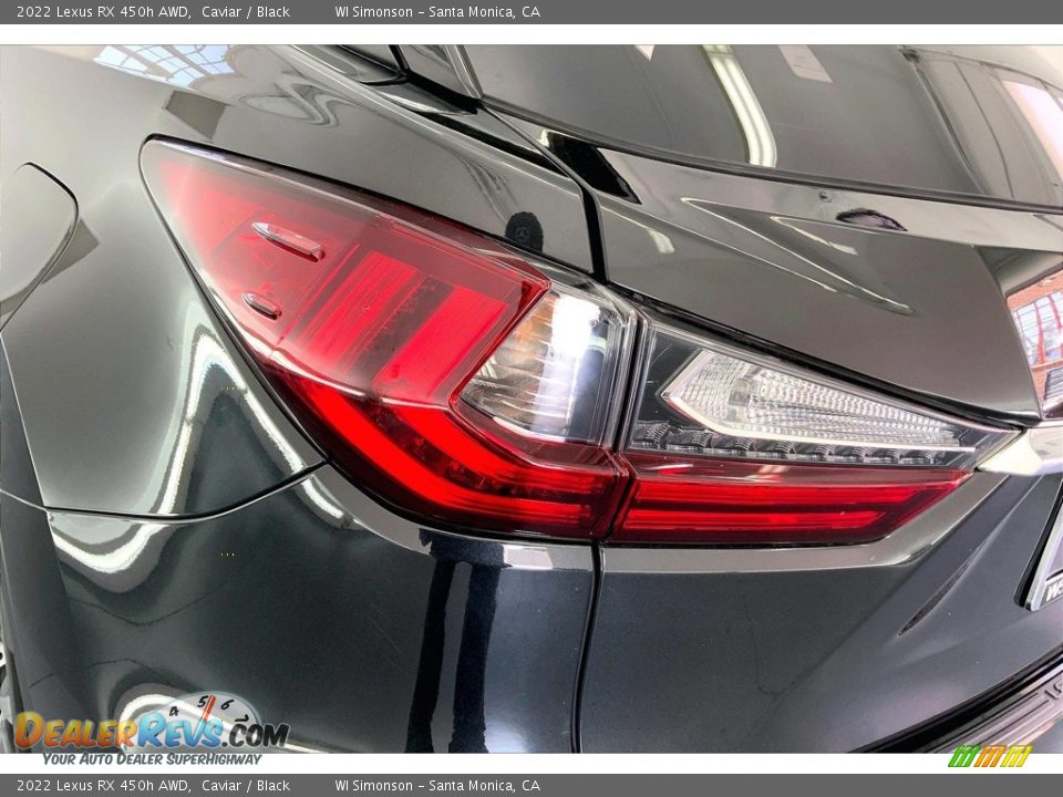 2022 Lexus RX 450h AWD Caviar / Black Photo #29