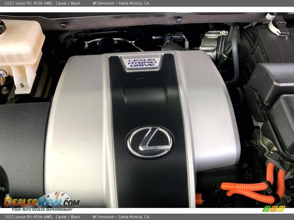 2022 Lexus RX 450h AWD 3.5 Liter DOHC 24-Valve VVT-i V6 Gasoline/Electric Hybrid Engine Photo #32