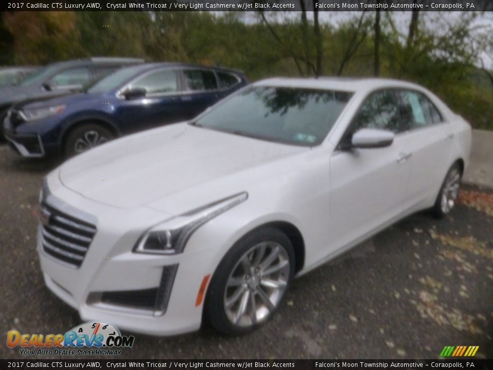 2017 Cadillac CTS Luxury AWD Crystal White Tricoat / Very Light Cashmere w/Jet Black Accents Photo #1