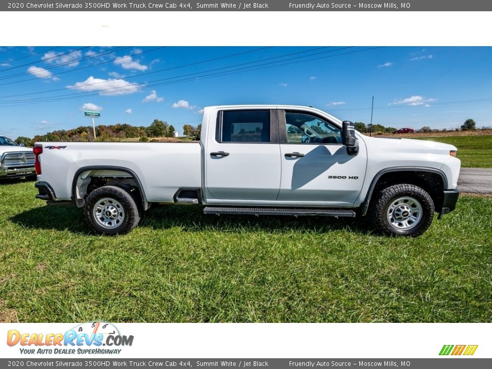 Summit White 2020 Chevrolet Silverado 3500HD Work Truck Crew Cab 4x4 Photo #3