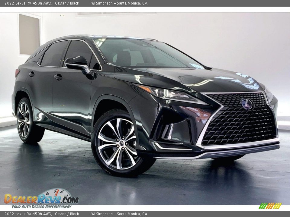 Front 3/4 View of 2022 Lexus RX 450h AWD Photo #34