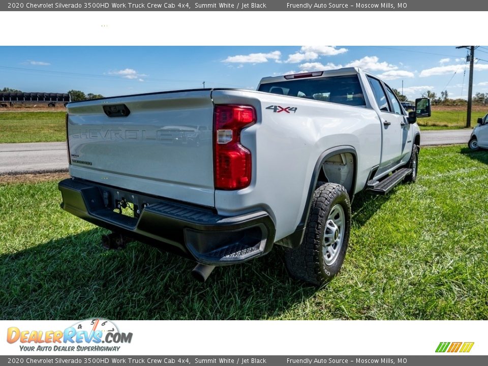 2020 Chevrolet Silverado 3500HD Work Truck Crew Cab 4x4 Summit White / Jet Black Photo #4