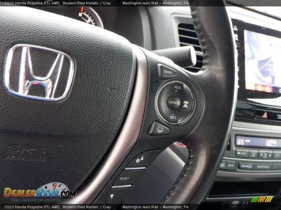 2020 Honda Ridgeline RTL AWD Steering Wheel Photo #25