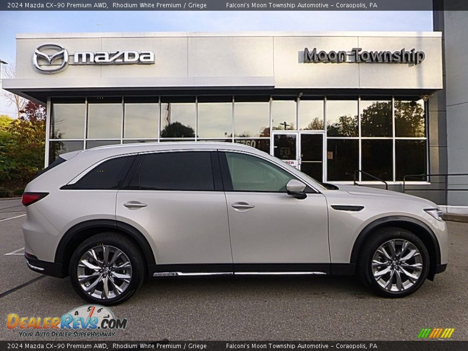 2024 Mazda CX-90 Premium AWD Rhodium White Premium / Griege Photo #1