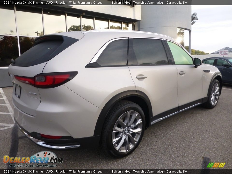 2024 Mazda CX-90 Premium AWD Rhodium White Premium / Griege Photo #2