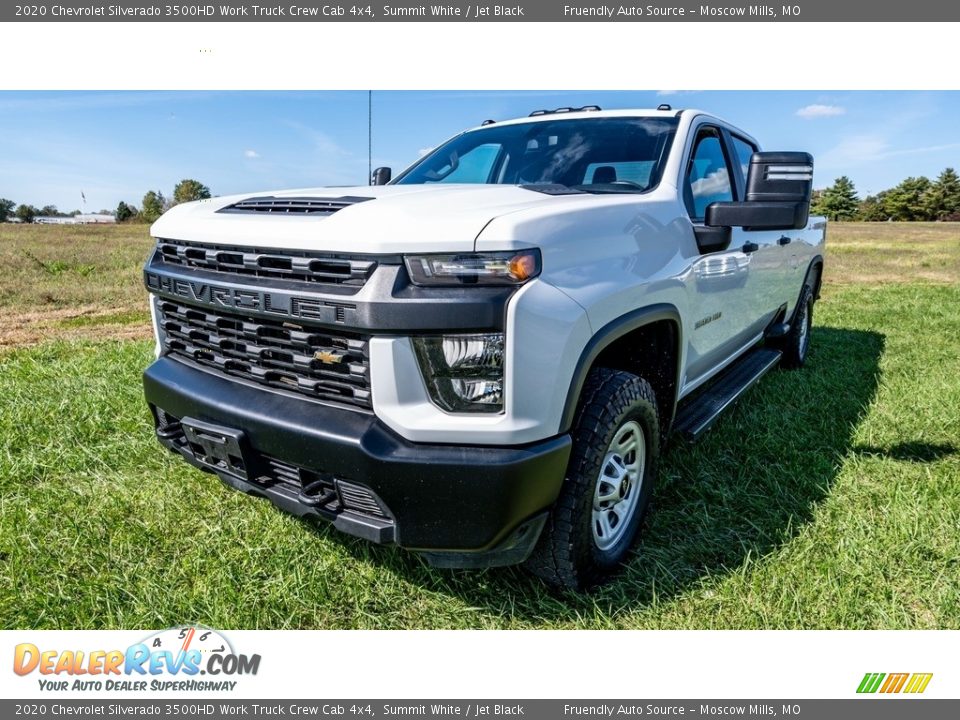 2020 Chevrolet Silverado 3500HD Work Truck Crew Cab 4x4 Summit White / Jet Black Photo #8