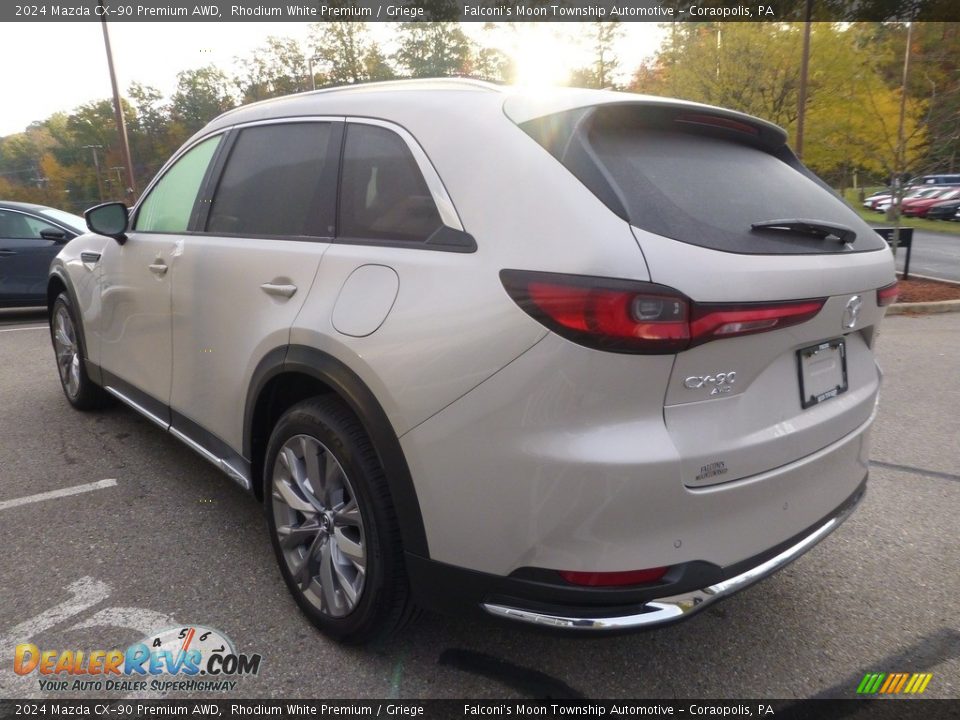 2024 Mazda CX-90 Premium AWD Rhodium White Premium / Griege Photo #5