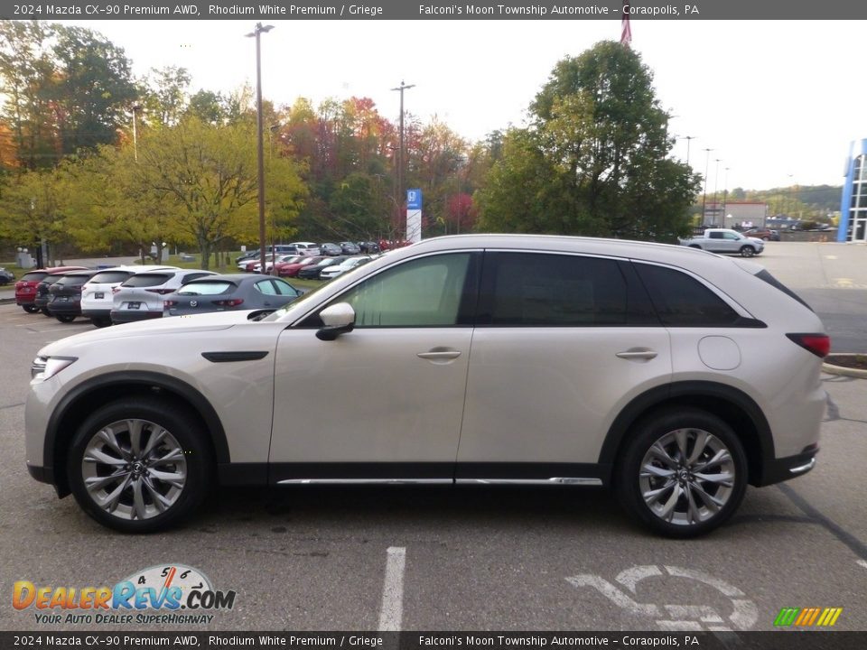 Rhodium White Premium 2024 Mazda CX-90 Premium AWD Photo #6