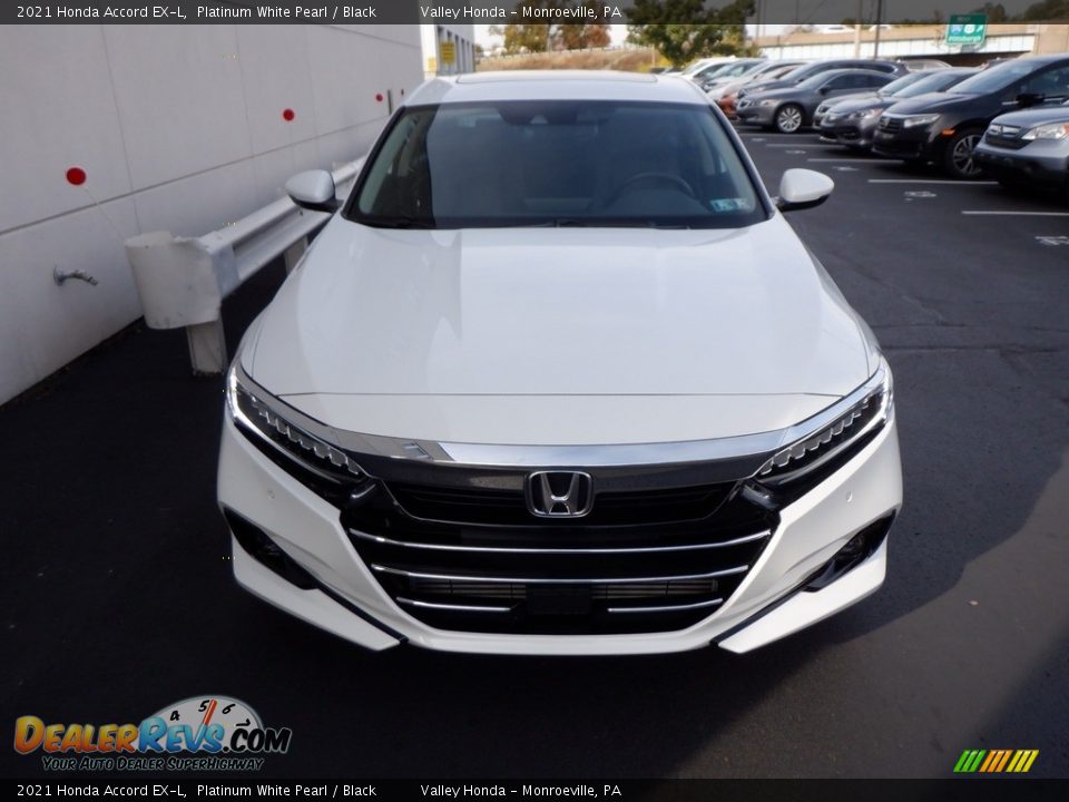 2021 Honda Accord EX-L Platinum White Pearl / Black Photo #3