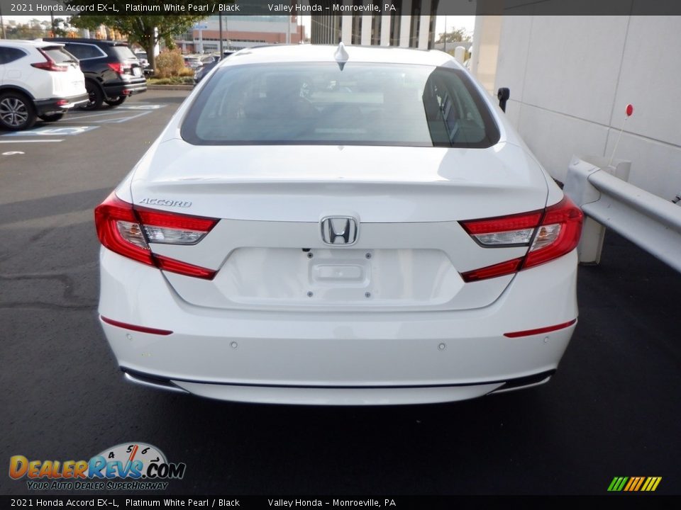 2021 Honda Accord EX-L Platinum White Pearl / Black Photo #5